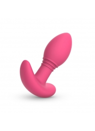 Розовая интерактивная вибропробка Axel - 10 см. - Easy toys