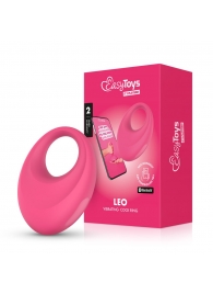 Розовое интерактивное эрекционное виброкольцо Leo - Easy toys - в Королеве купить с доставкой