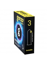 Супертонкие презервативы Ganzo Invisible - 3 шт. - Ganzo - купить с доставкой в Королеве