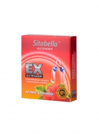Стимулирующая насадка Sitabella Extender  Клубника - Sitabella - купить с доставкой в Королеве