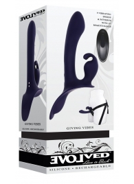 Женский страпон с вибрацией Giving Vibes - Evolved - купить с доставкой в Королеве