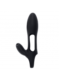 Черная насадка на пенис с вибрацией Nautilus - Zero Tolerance - в Королеве купить с доставкой