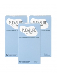 Набор из 3 упаковок ультратонких презервативов Pleasure Lab (по 12 шт.) - Pleasure Lab - купить с доставкой в Королеве