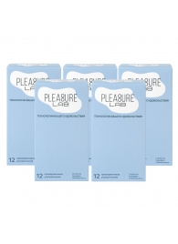 Набор из 5 упаковок ультратонких презервативов Pleasure Lab (по 12 шт.) - Pleasure Lab - купить с доставкой в Королеве