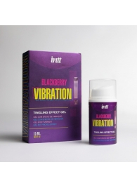 Стимулирующий гель с эффектом вибрации Blackberry Vibration - 15 мл. - INTT - купить с доставкой в Королеве