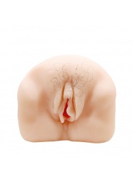 Телесный мастурбатор-вагина с оволосением и вибрацией - Baile - в Королеве купить с доставкой