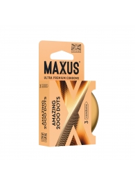 Точечные презервативы MAXUS 2000 Amazing Dots с железным кейсом - 3 шт. - Maxus - купить с доставкой в Королеве
