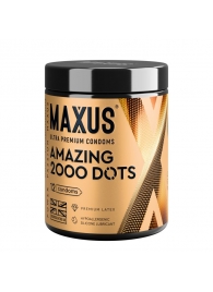Точечные презервативы MAXUS 2000 Amazing Dots с железным кейсом - 12 шт. - Maxus - купить с доставкой в Королеве
