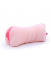 Телесный двусторонний мастурбатор - вагина и ротик - Boys of Toys - в Королеве купить с доставкой