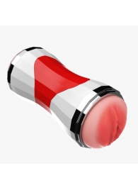 Двусторонний мастурбатор в колбе Power Grip Cup - вагина и ротик - Boys of Toys - в Королеве купить с доставкой