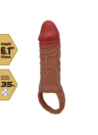 Реалистичная насадка на член Peirre - 15,5 см. - Baile - в Королеве купить с доставкой