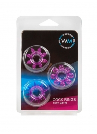 Набор из 3 лиловых эрекционных колец различной формы - Erowoman-Eroman - в Королеве купить с доставкой
