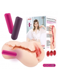 Мастурбатор-вагина с вибрацией Jenny Onahole edition 005 - KOKOS - в Королеве купить с доставкой