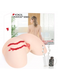 Мастурбатор-полуторс с двойным слоем материала и вибрацией Jenny Onahole Real Hips - KOKOS - в Королеве купить с доставкой