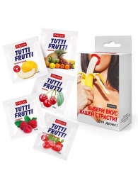 Набор из 5 саше съедобных смазок Tutti-Frutti - Биоритм - купить с доставкой в Королеве