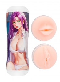 Двусторонний мастурбатор аниме - ротик и вагина - Tokyo Style - в Королеве купить с доставкой