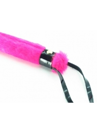 Нежная плеть с розовым мехом BDSM Light - 43 см. - БДСМ Арсенал - купить с доставкой в Королеве