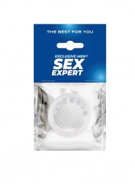 Эрекционное кольцо с мягкой стимулирующей насадкой - Sex Expert - в Королеве купить с доставкой