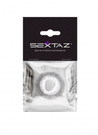 Эластичное эрекционное кольцо с длинными черными «ресничками» - Sextaz - в Королеве купить с доставкой