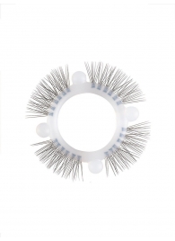 Эластичное кольцо с «ресничками» и 4 шариками - Sextaz - в Королеве купить с доставкой