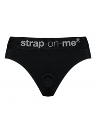 Черные трусики для насадок Heroine Lingerie Harness - size XL - Strap-on-me - купить с доставкой в Королеве