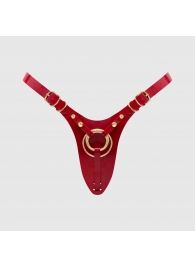 Красный пояс для фиксации насадок Strap-On-Me Leatherette Harness Fabulous - Strap-on-me - купить с доставкой в Королеве