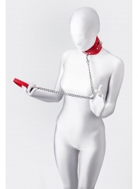 Красный ошейник с подкладкой из меха - ToyFa - купить с доставкой в Королеве