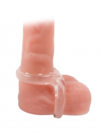 Прозрачное двойное эрекционное кольцо - Sex Expert - в Королеве купить с доставкой