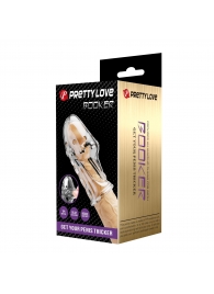 Прозрачная насадка на пенис Booker - 8 см. - Baile - в Королеве купить с доставкой