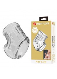 Прозрачная насадка на пенис и мошонку - Baile - в Королеве купить с доставкой