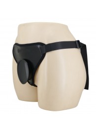 Черные трусики харнесс с платформой Caludio I - Baile - купить с доставкой в Королеве