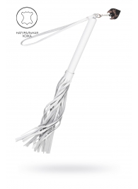 Белая кожаная плеть - 50 см. - Pecado - купить с доставкой в Королеве