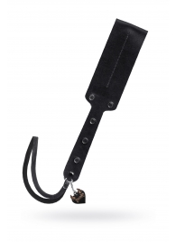 Черный кожаный пэддл - 32 см. - Pecado - купить с доставкой в Королеве