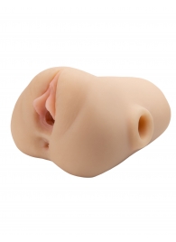 Телесный мастурбатор с вибрацией Double Pounder Vibrating Squeeze Stroker - Pipedream - в Королеве купить с доставкой