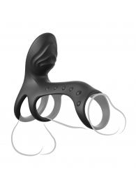 Черная насадка на пенис Ultimate Couples Cage Pro - Pipedream - в Королеве купить с доставкой