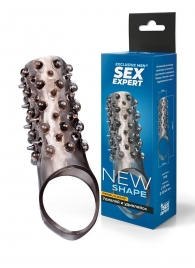 Дымчатая насадка на пенис с шипами и выпуклостями - 12,5 см. - Sex Expert - в Королеве купить с доставкой