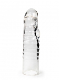 Прозрачная закрытая насадка на член - 15 см. - Sex Expert - в Королеве купить с доставкой