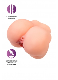 Реалистичный мастурбатор в форме попки с 2 любовными входами - No Name - в Королеве купить с доставкой