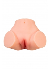 Телесный реалистичный мастурбатор-полуторс с 2 любовными входами - No Name - в Королеве купить с доставкой