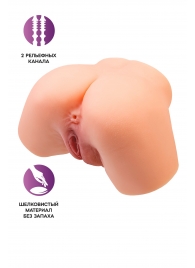 Телесный реалистичный мастурбатор-полуторс с 2 любовными входами - No Name - в Королеве купить с доставкой