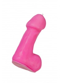 Розовая свеча в форме пениса - 47 гр. - Pecado - купить с доставкой в Королеве