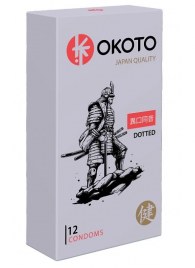 Точечные презервативы OKOTO Dotted - 12 шт. - Sitabella - купить с доставкой в Королеве
