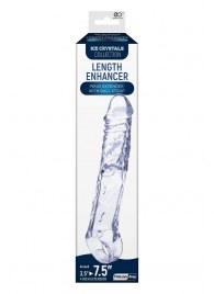 Прозрачная насадка-удлинитель Length Enhancer с подхватом - 22,3 см. - NMC - в Королеве купить с доставкой