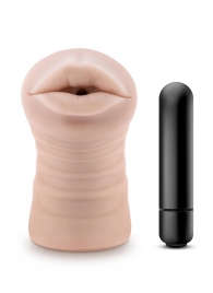 Телесный мастурбатор-ротик Nicole Vibrating Masturbator - Blush Novelties - в Королеве купить с доставкой
