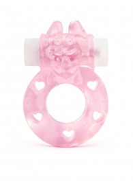 Розовое эрекционное виброкольцо в форме зайчика - 1137 - в Королеве купить с доставкой