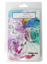 Набор из 3 эрекционных прозрачных колец - Boys of Toys - в Королеве купить с доставкой
