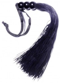 Черная силиконовая плетка - 25,4 см. - Boys of Toys - купить с доставкой в Королеве