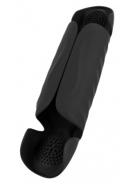 Черный вибромастурбатор с трехточечной стимуляцией Penis Trainer with 3 Point Stimulation - Orion - в Королеве купить с доставкой