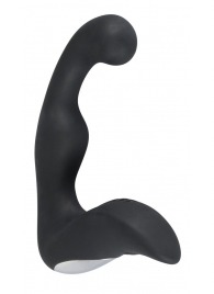 Черный перезаряжаемый стимулятор простаты с вибрацией - 14,6 см. - Orion - в Королеве купить с доставкой