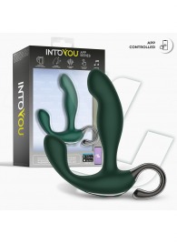 Зеленый вибромассажёр простаты Greeny - 12,8 см. - Intoyou - в Королеве купить с доставкой